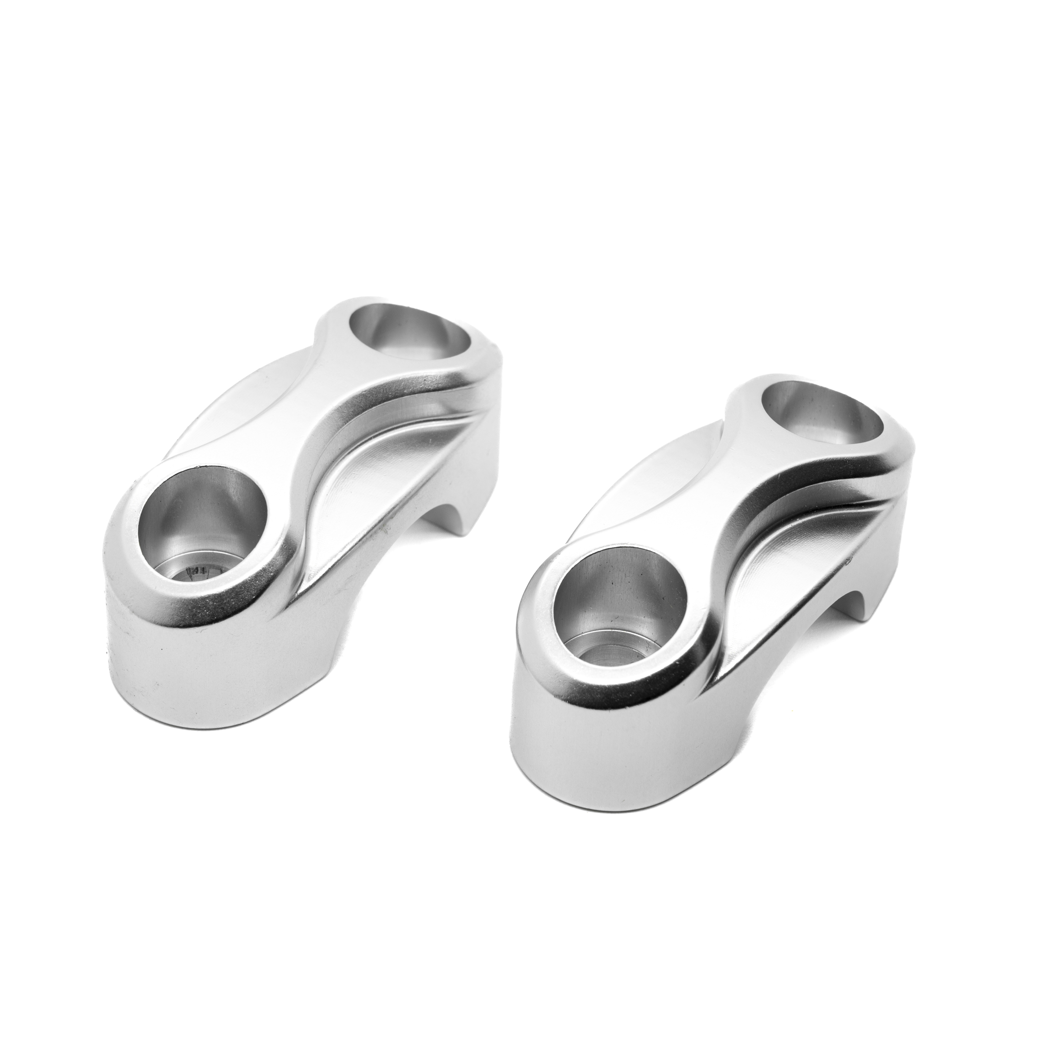 Motone AC Up-And-Over Riser Kit for One Inch Bars - Clear Anodised