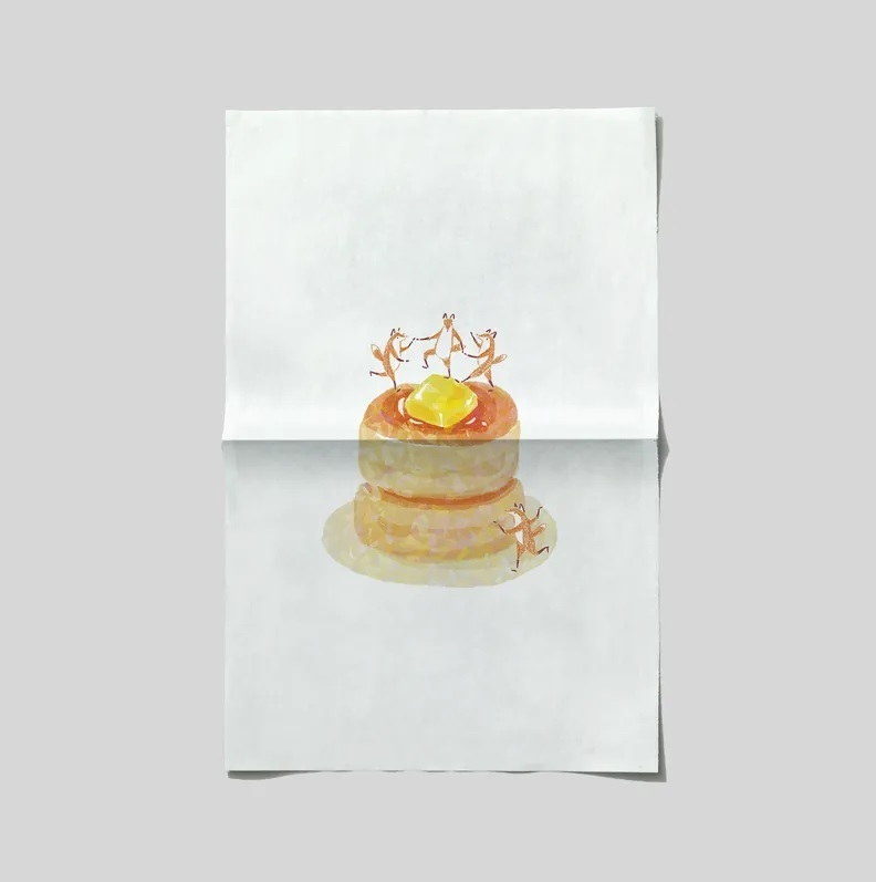 你好工作室．A3插畫雙面海報 燈塔星辰夜／熱鬆餅之歌