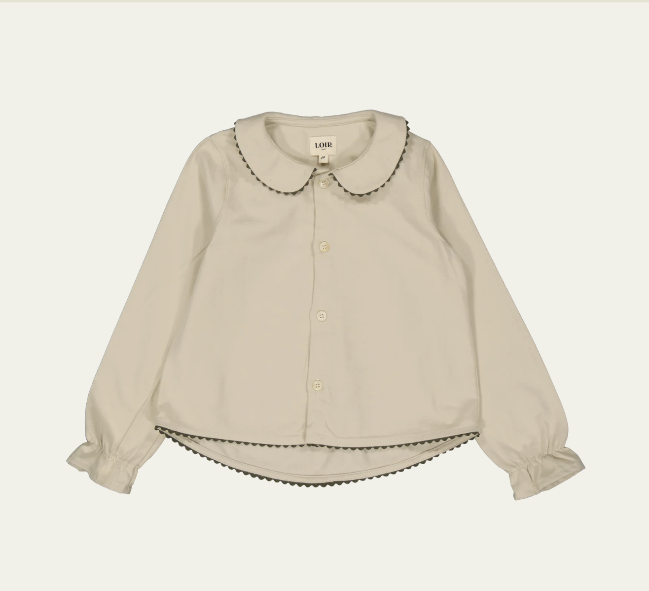 LOIR Paris - 有機棉奶油棉質法蘭絨襯衫Shirt Paola - Twill Milk