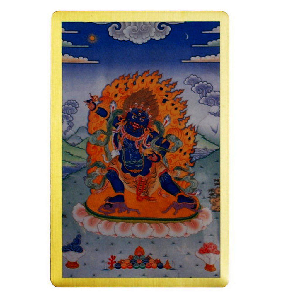 金剛手菩薩  彩繪{銅片}小卡【十方】110606