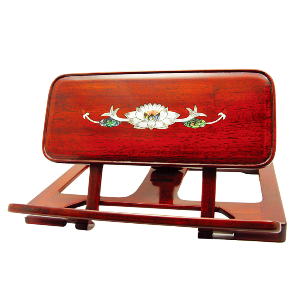 紅木吉祥經書架{襄蓮貝}【十方】111481