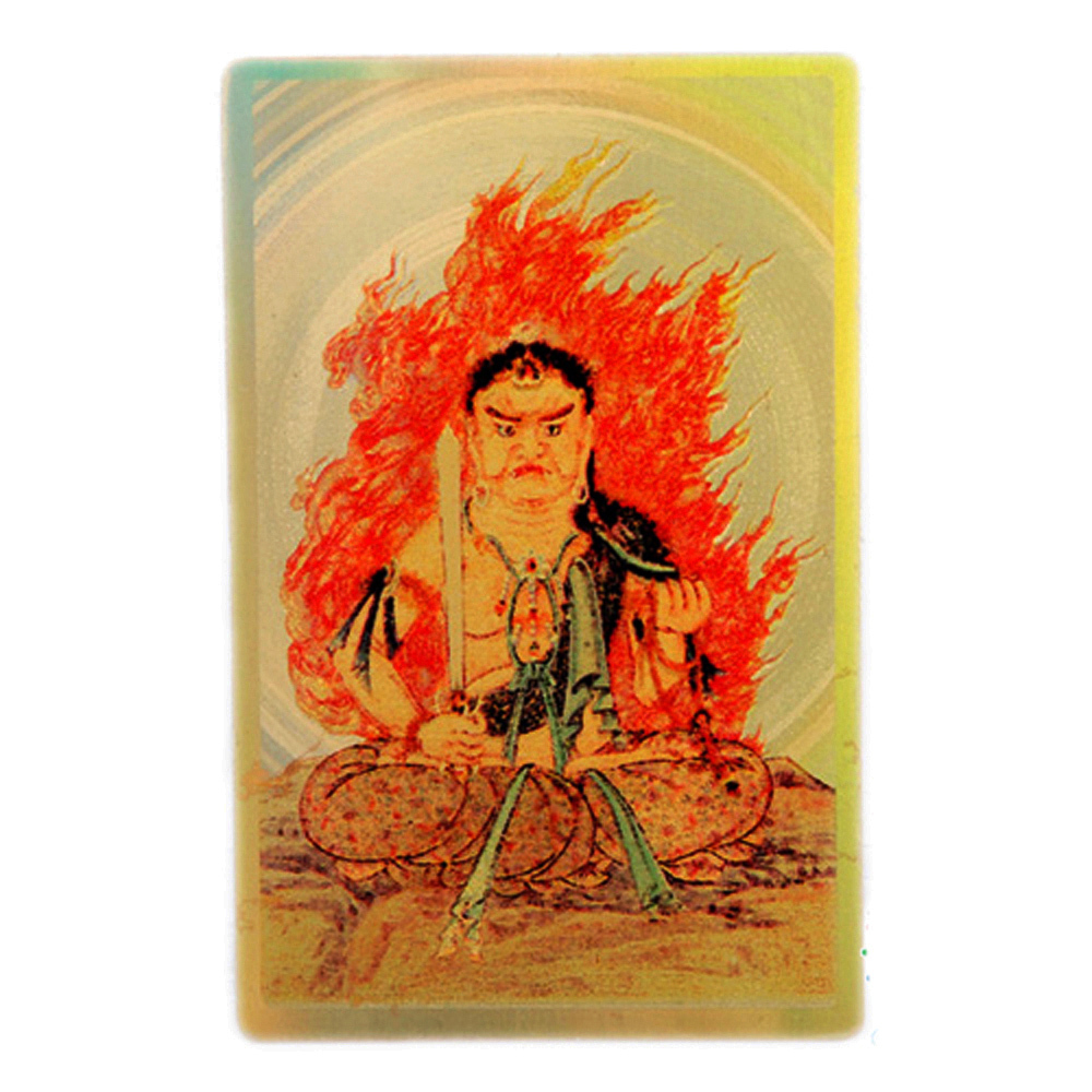 不動明王{雷射金}小佛卡【十方】113883