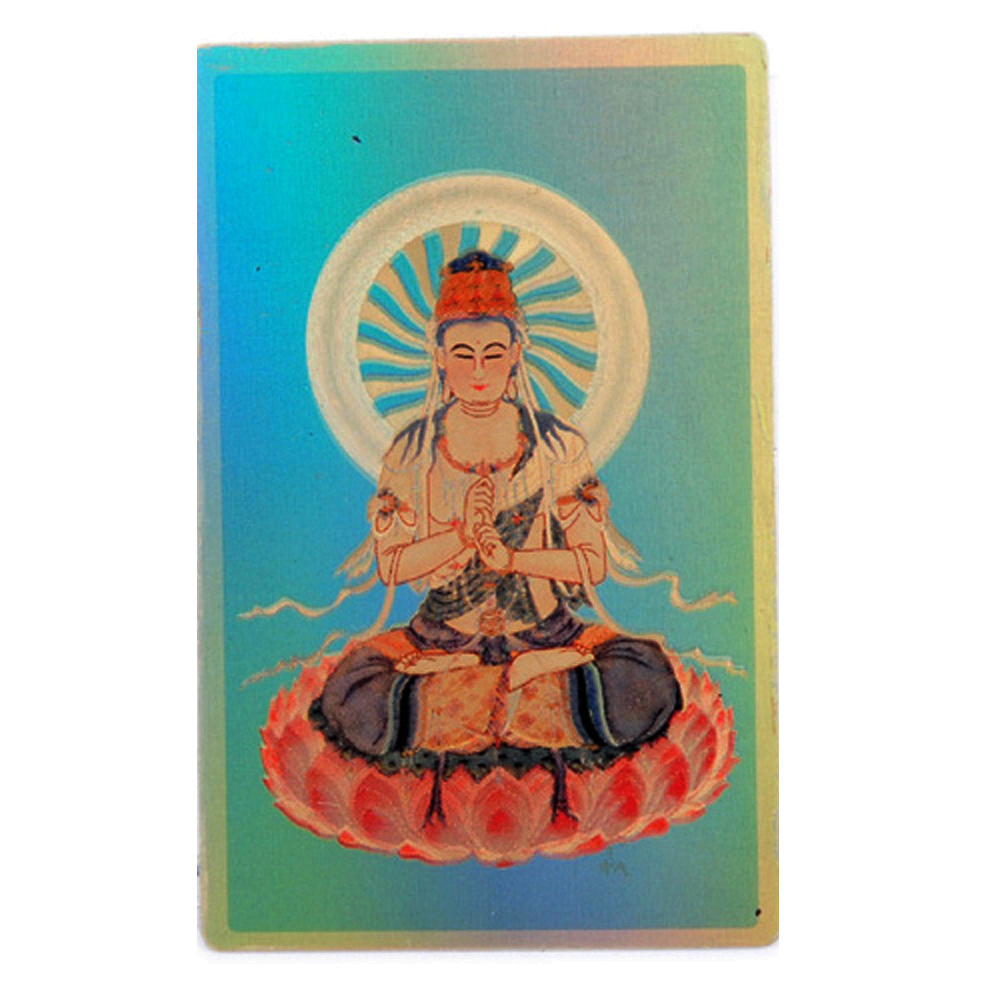 大日如來{雷射金}小佛卡【十方】117741