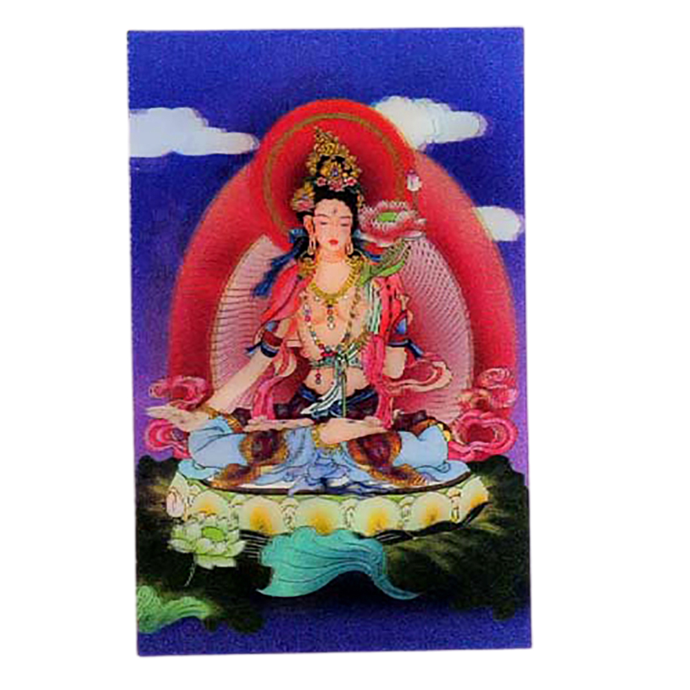 文殊菩薩立體3D佛卡5*9公分 10張【十方】154912