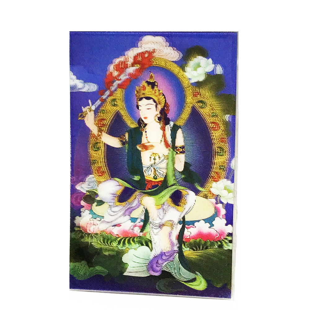 文殊菩薩立體3D佛卡5*9公分 10張【十方】154912