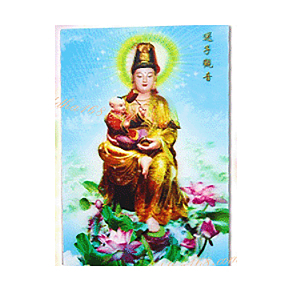 送子觀音{立體3D}小佛卡【十方】121108