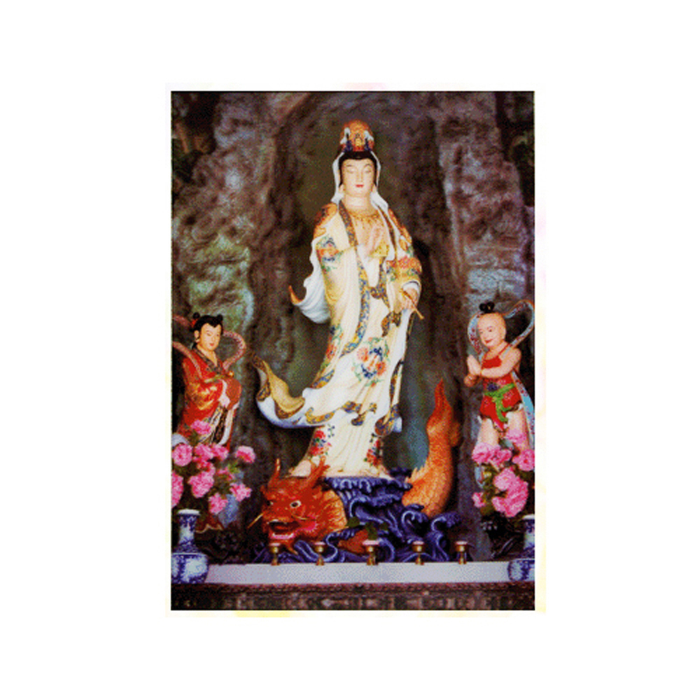 金童玉女觀音3D立體法照A24X34公分【十方】122003