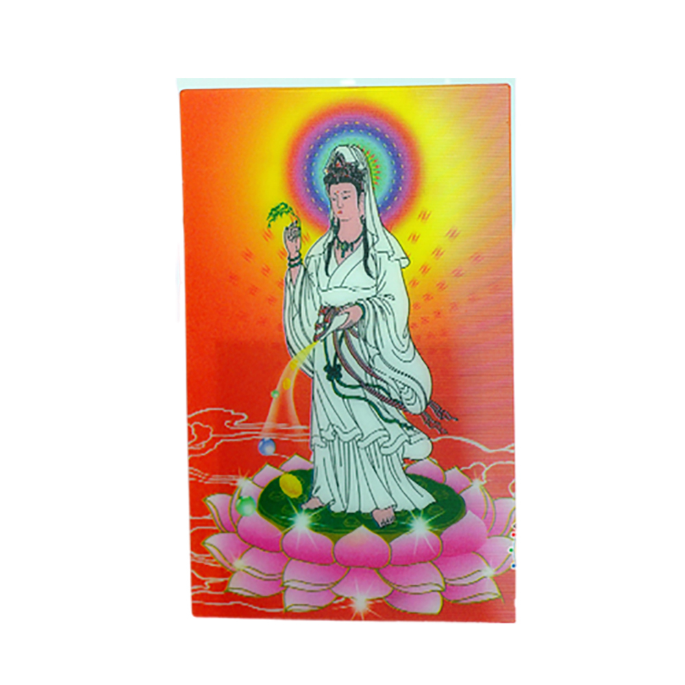 白衣觀音 立體3D佛卡5X9cm 10張【十方】154890