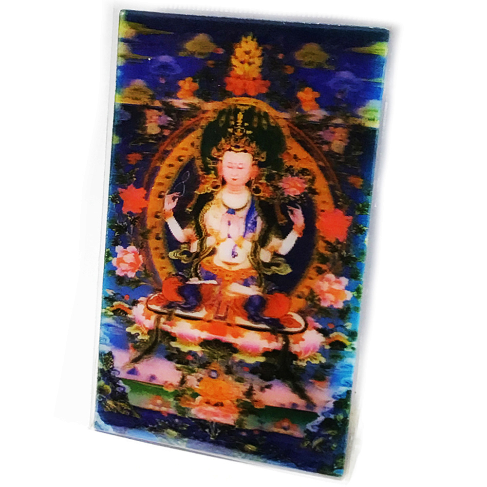 四臂觀音{立體3D}小佛卡【十方】125030