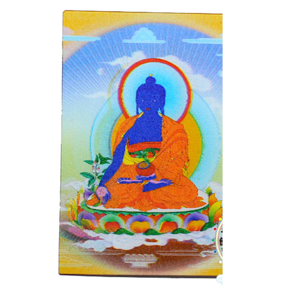 藥師佛 立體3D佛卡5X9cm【十方】125020