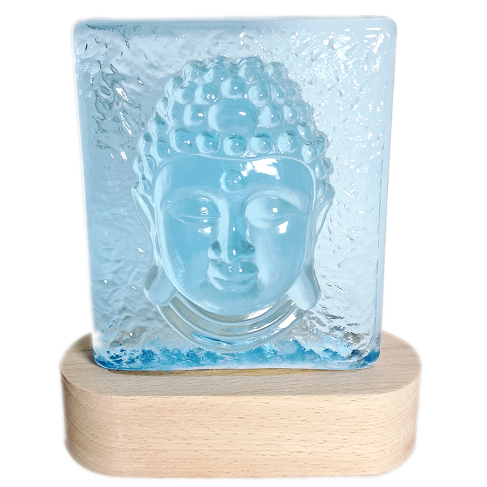 碧琉璃佛首& led燈座13公分【十方】124972