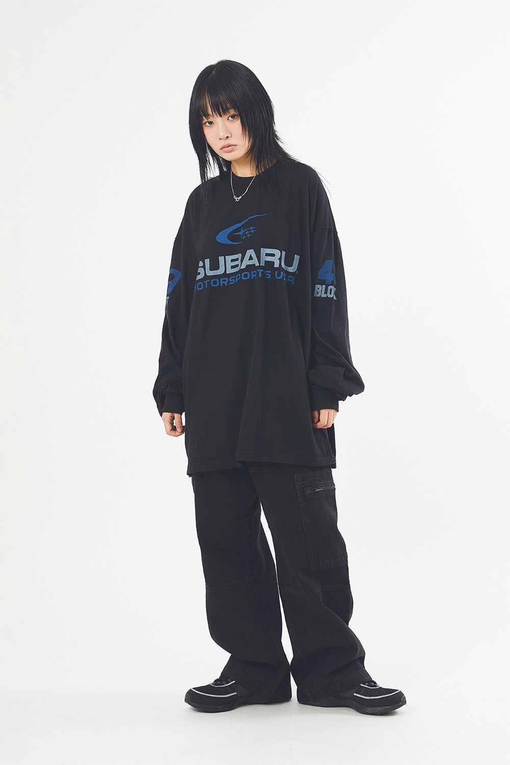 RAUCOHOUSE 車廠標語寬鬆薄長袖