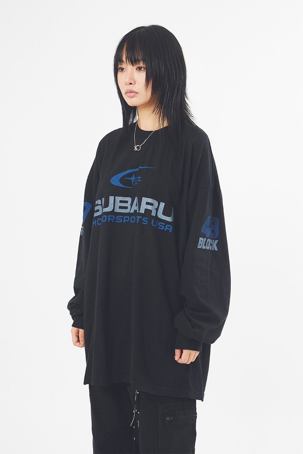 RAUCOHOUSE 車廠標語寬鬆薄長袖