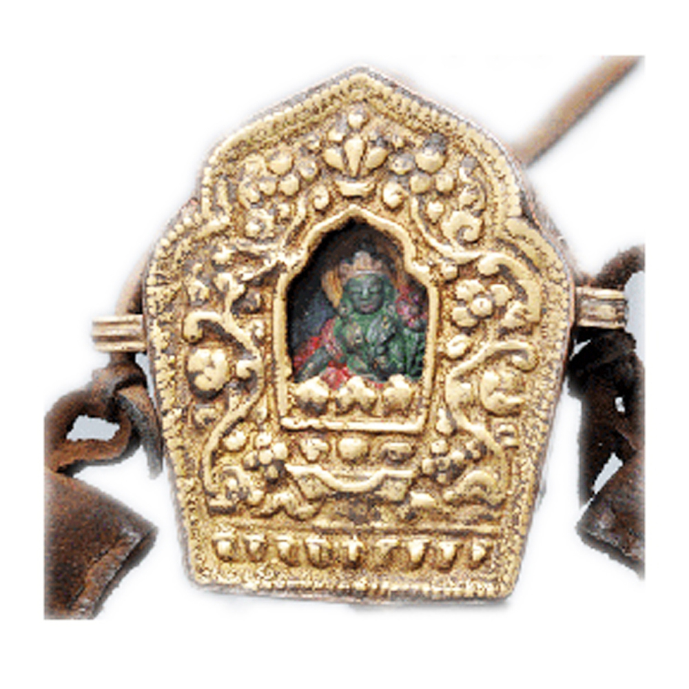 綠度母嘎屋{附皮繩}6公分【十方】127567