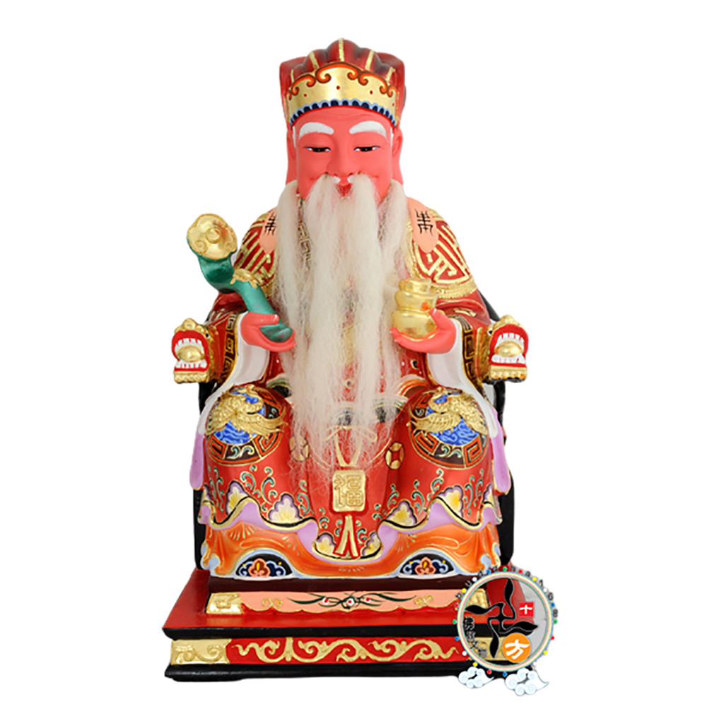 福德正神樟木雕彩繪聖像精品 呎3【十方】127966
