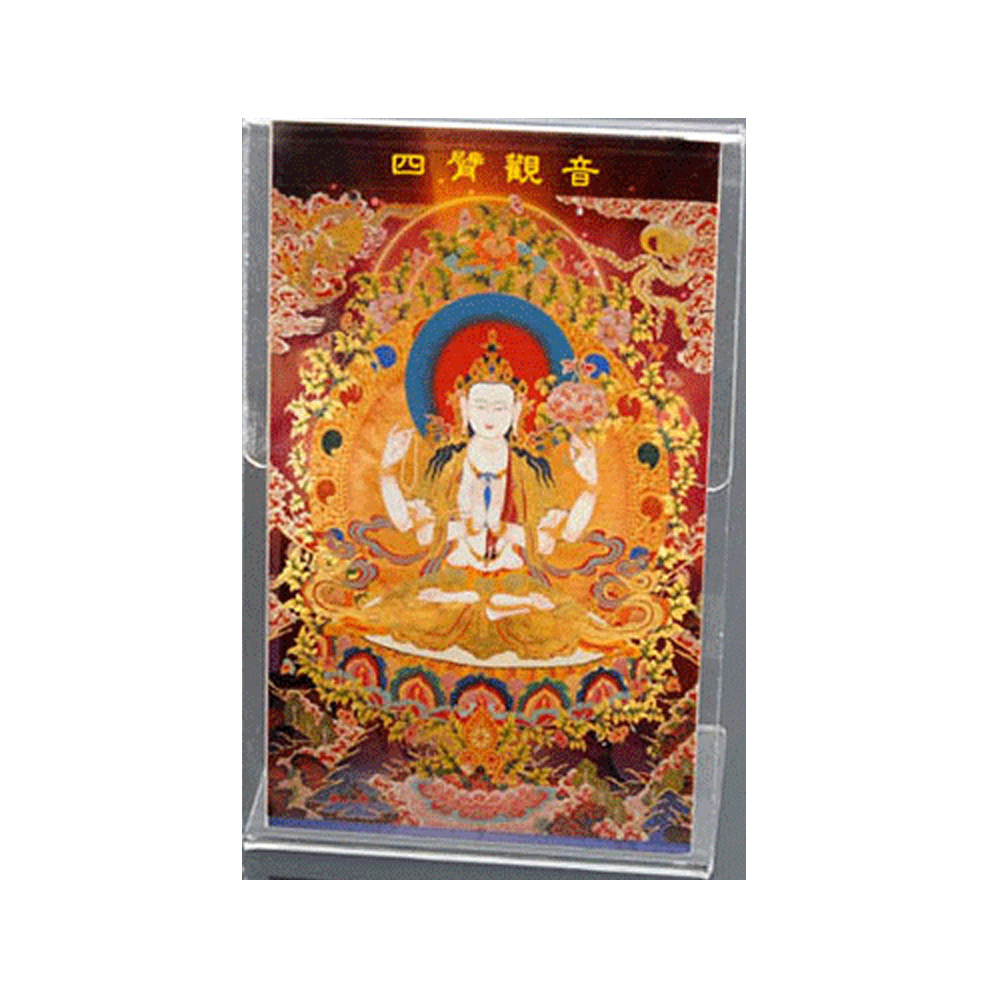 四臂觀音W佛卡壓克力座【十方】127866