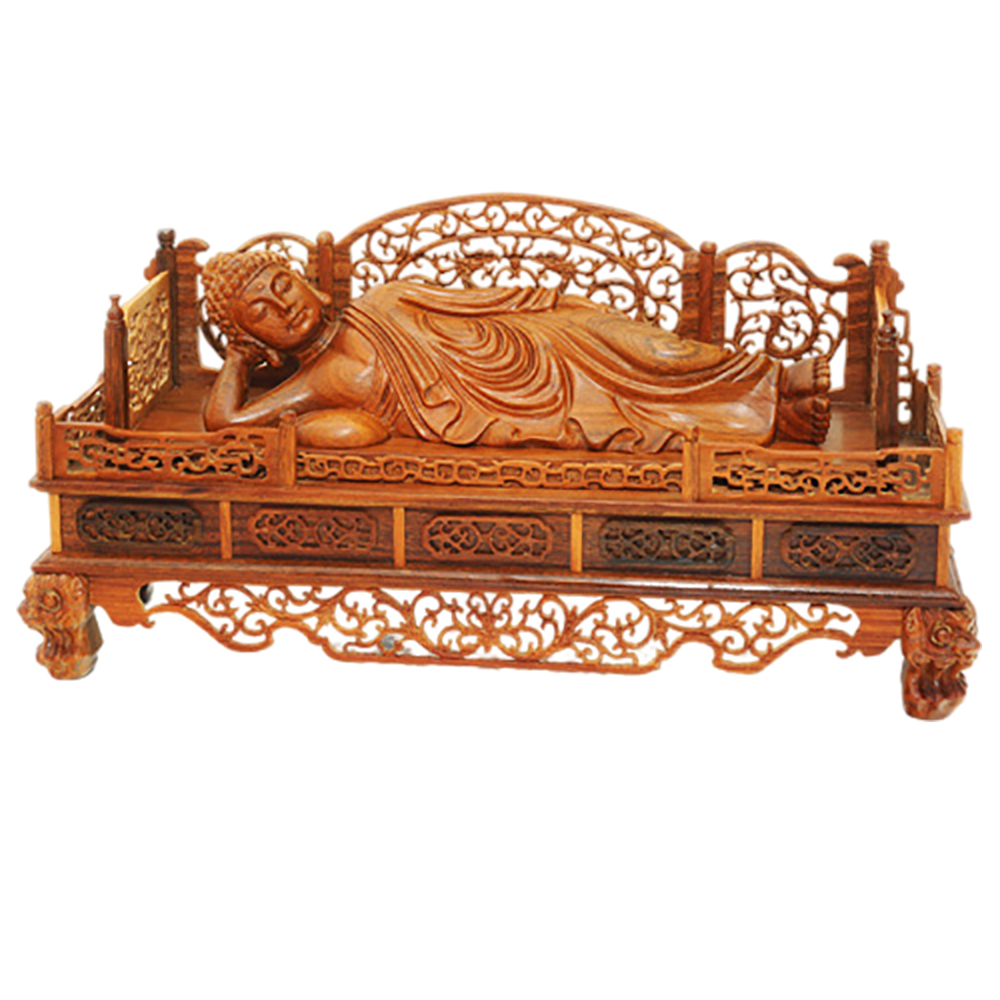 臥佛{香檀木精雕}精品 寬53公分【十方】128747