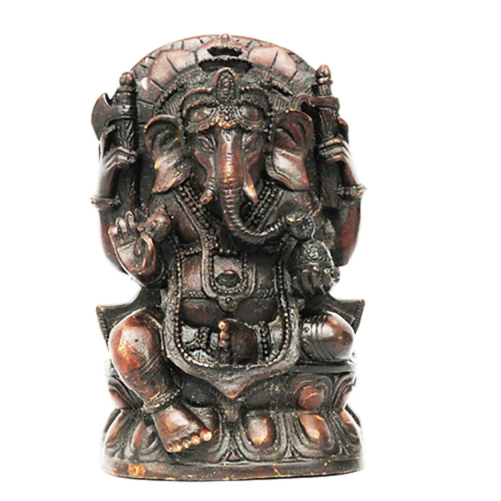 象鼻財神{古銅}14公分【十方】134218