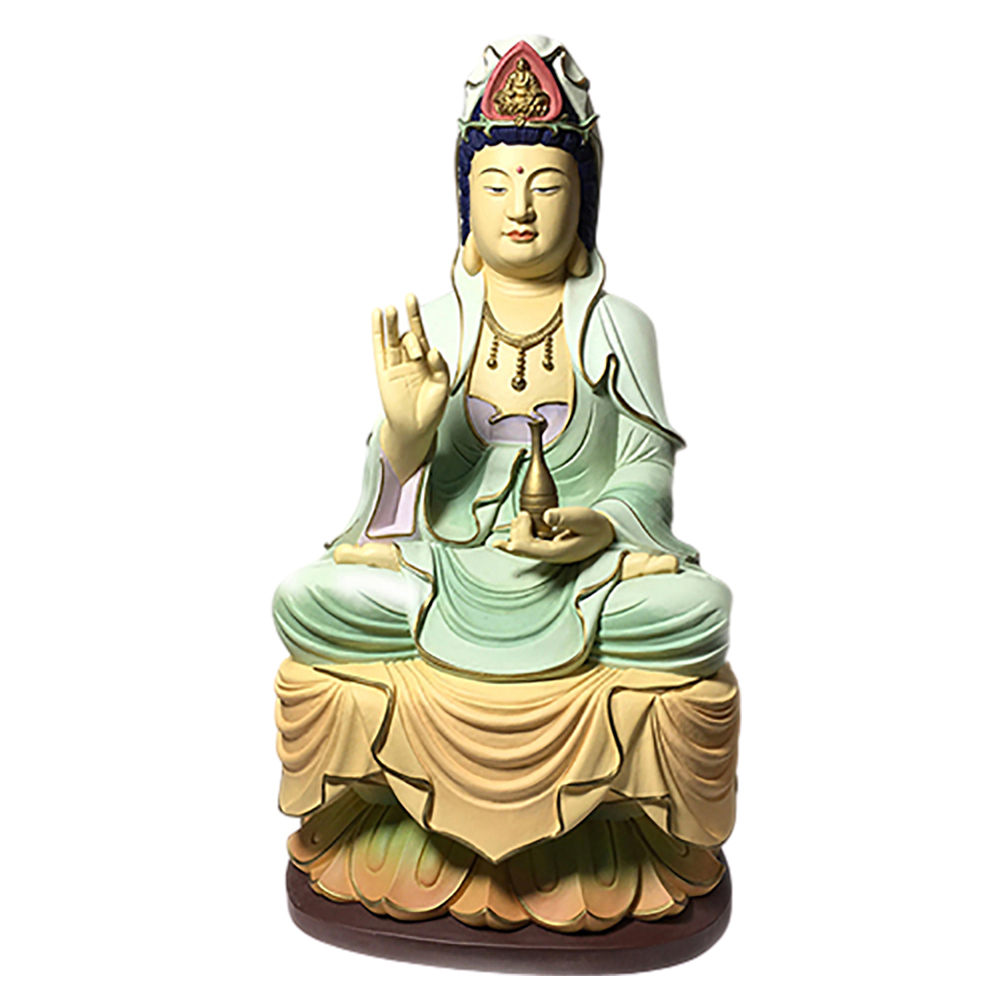 觀世音菩薩{彩繪}呎3【十方】135477