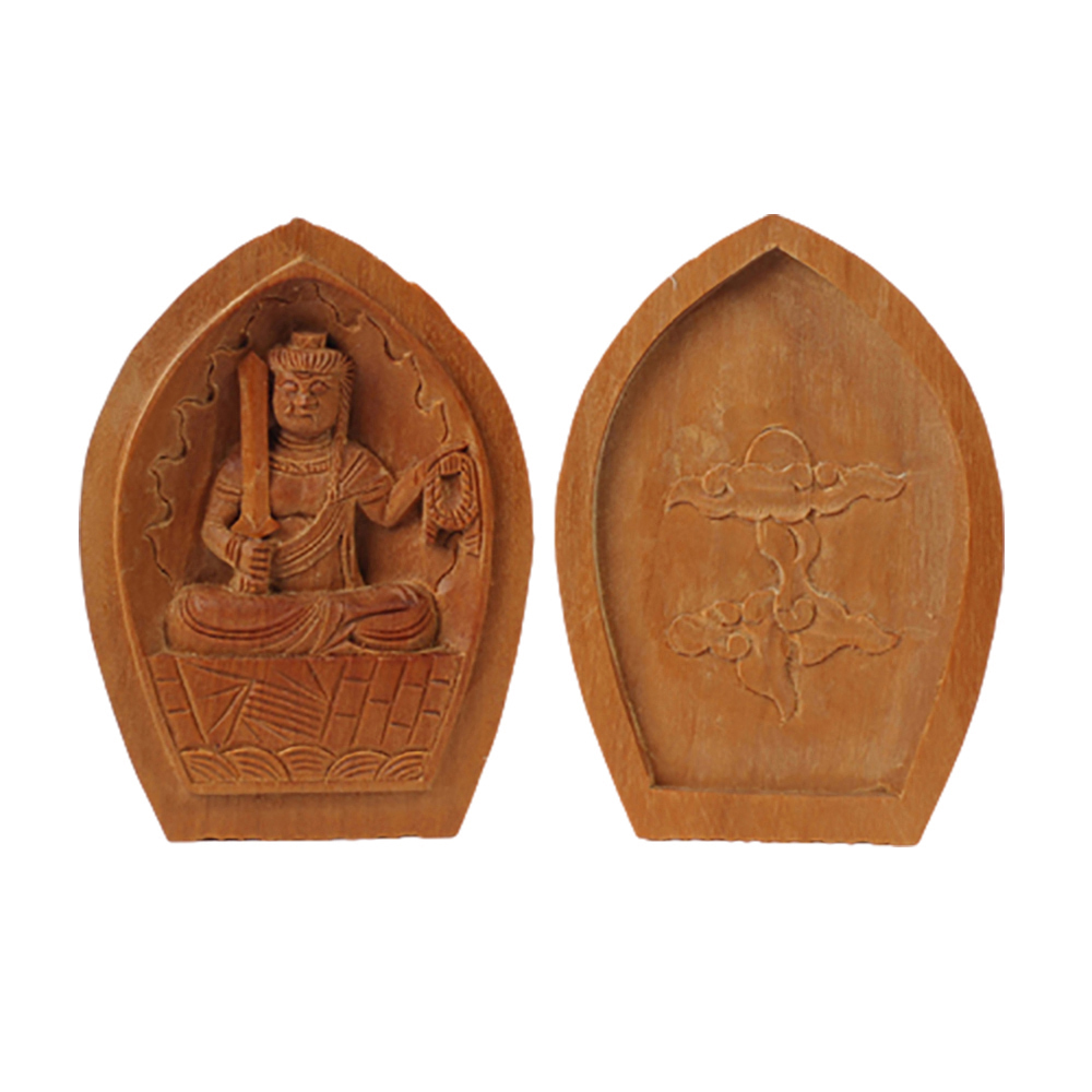 不動明王{老山檀}隨身盒6公分【十方】135226