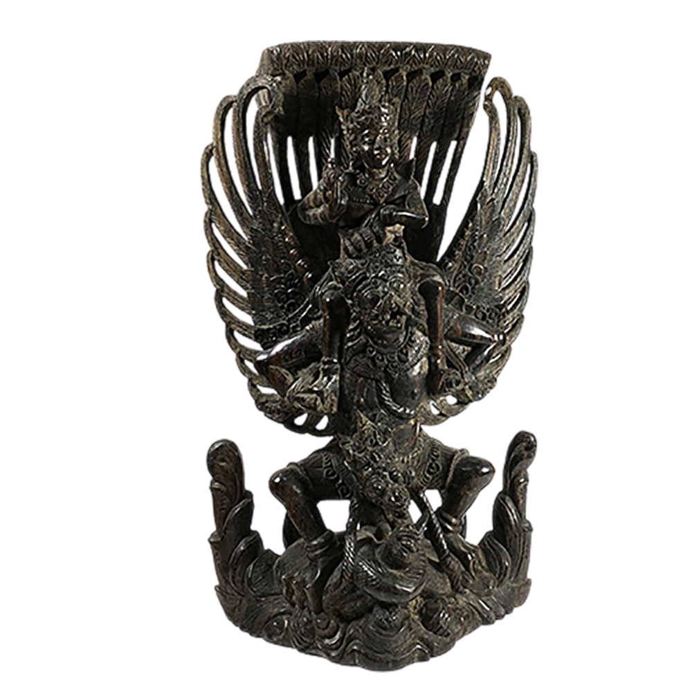 帕納萊 毗濕奴{黑檀木精雕}32公分【十方】135562