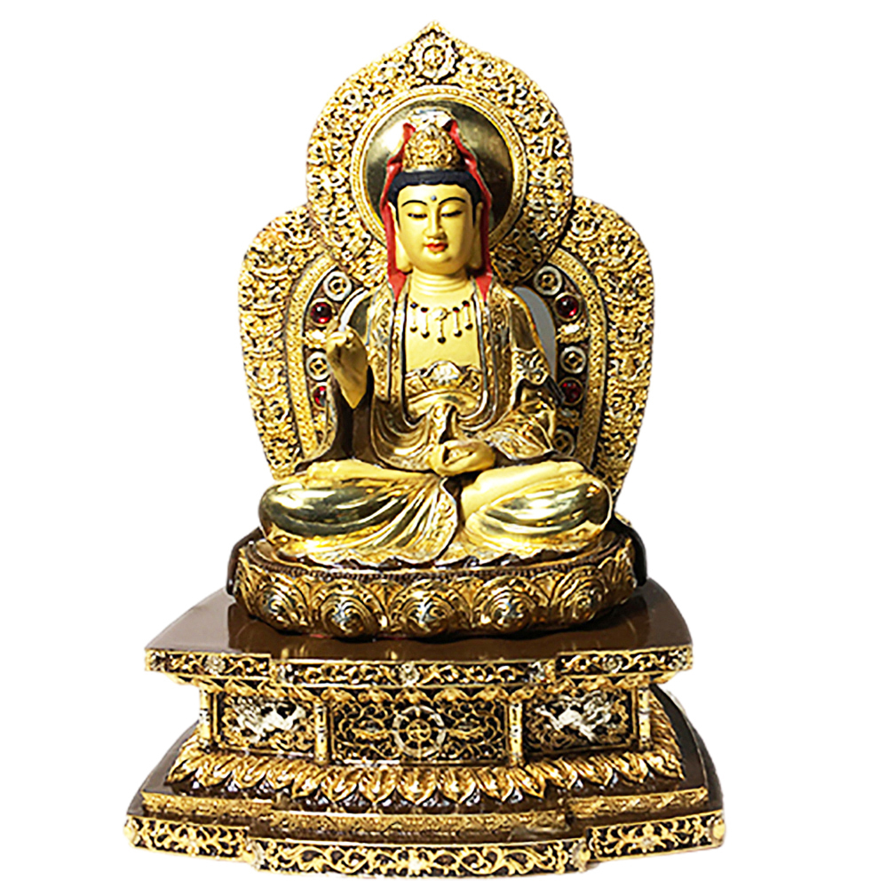 觀世音菩薩{銅鎏金}精品 30公分【十方】135474