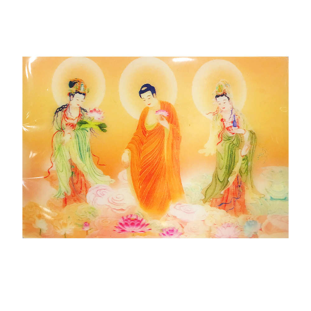 西方三聖3D佛卡 【十方】137829