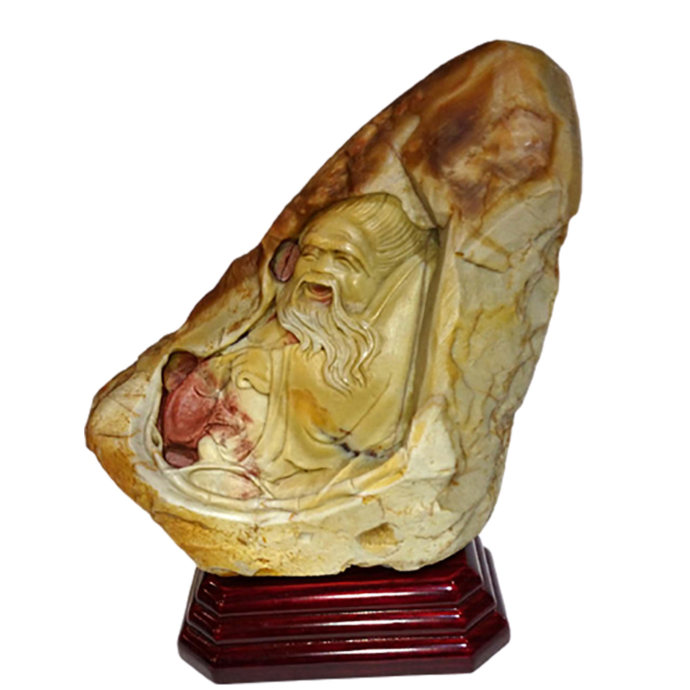 老壽翁壽山石巧雕12.7公分【十方】137893