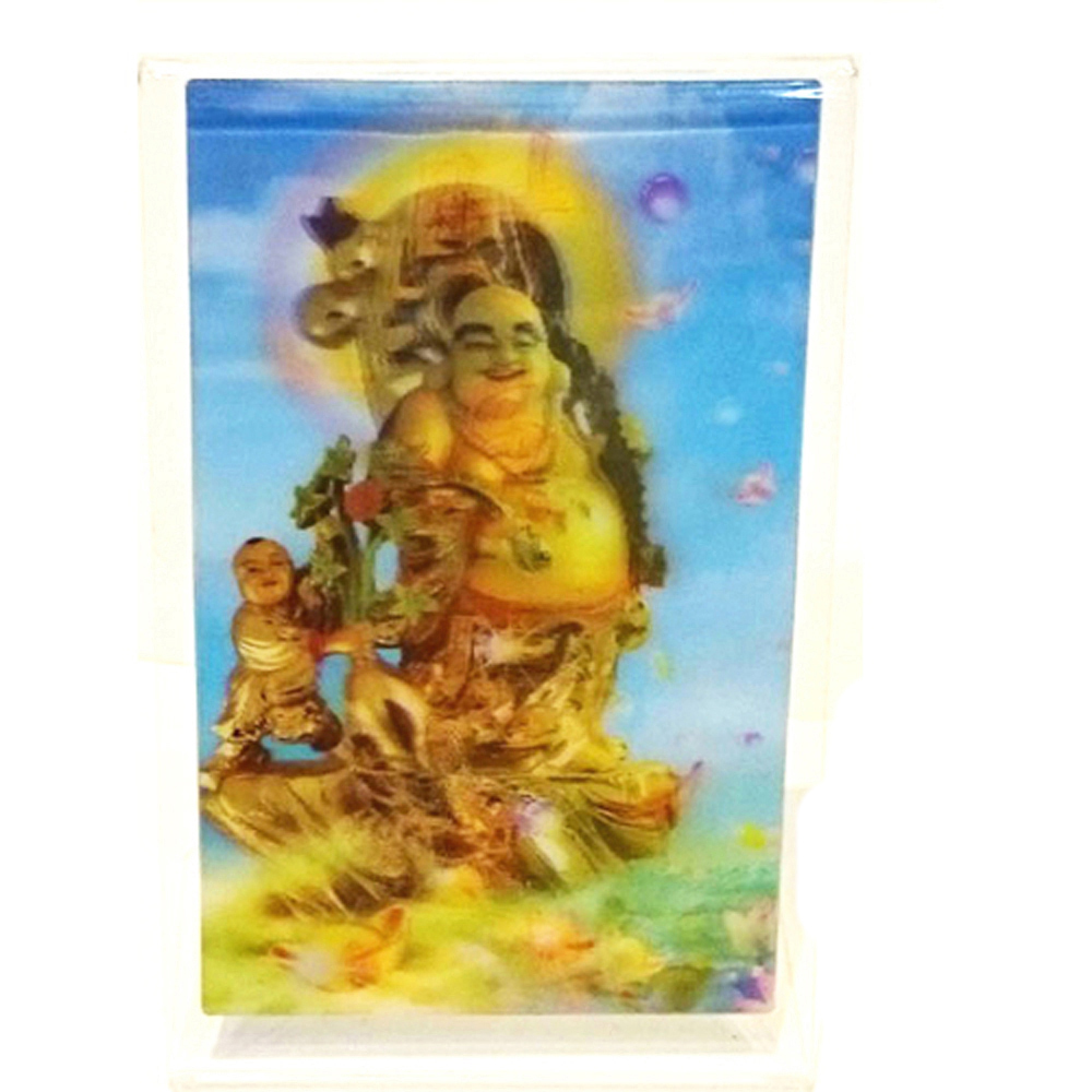 財源廣進財神爺3D雙變卡+壓克力座【十方】138394