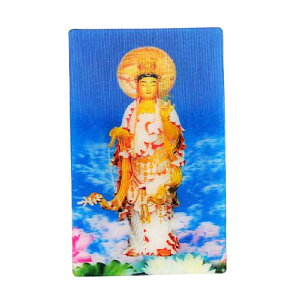 白衣觀音{立體3D}小佛卡【十方】140820