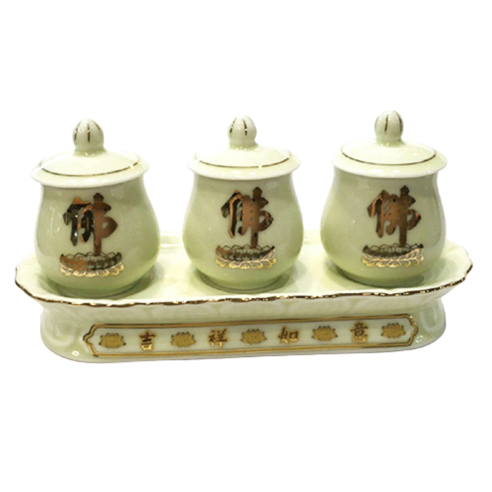 三佛長盤供水杯【十方】142944