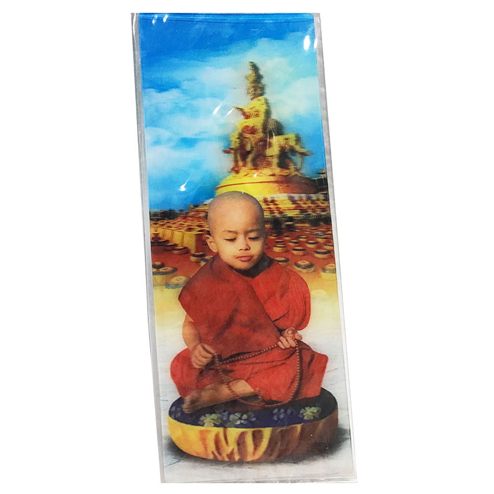 小沙彌3D小卡書籤15.2*5.8公分【十方】145108