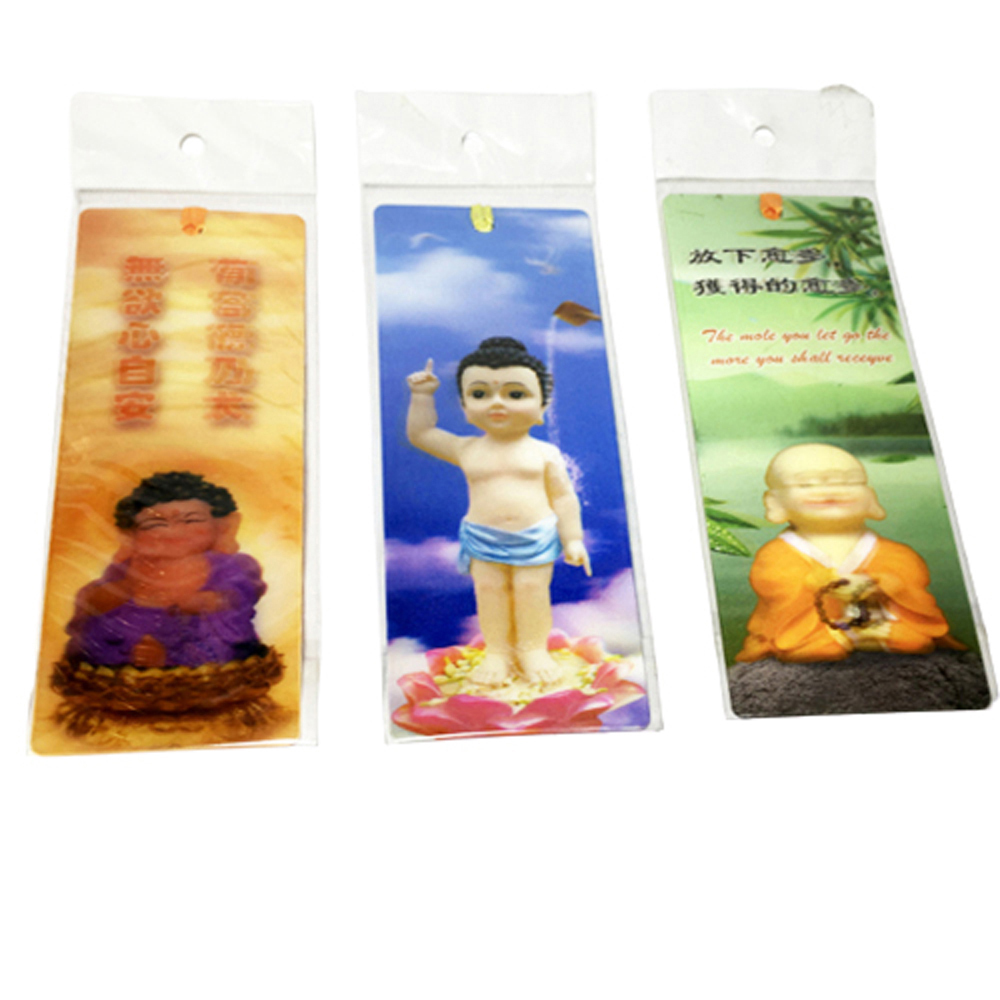 小沙彌3D小卡書籤15.2*5.1公分【十方】145110