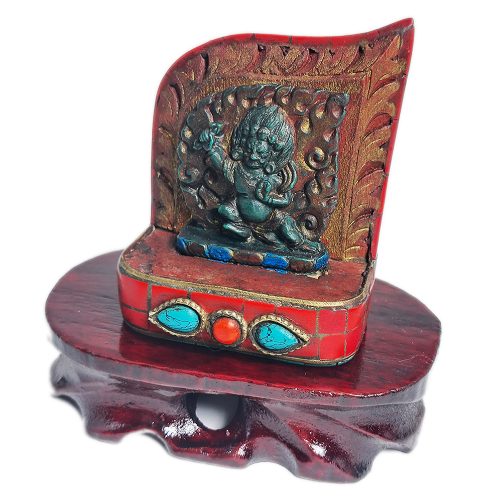 金剛手菩薩 藏式迷你佛龕 高6公分【十方】145331