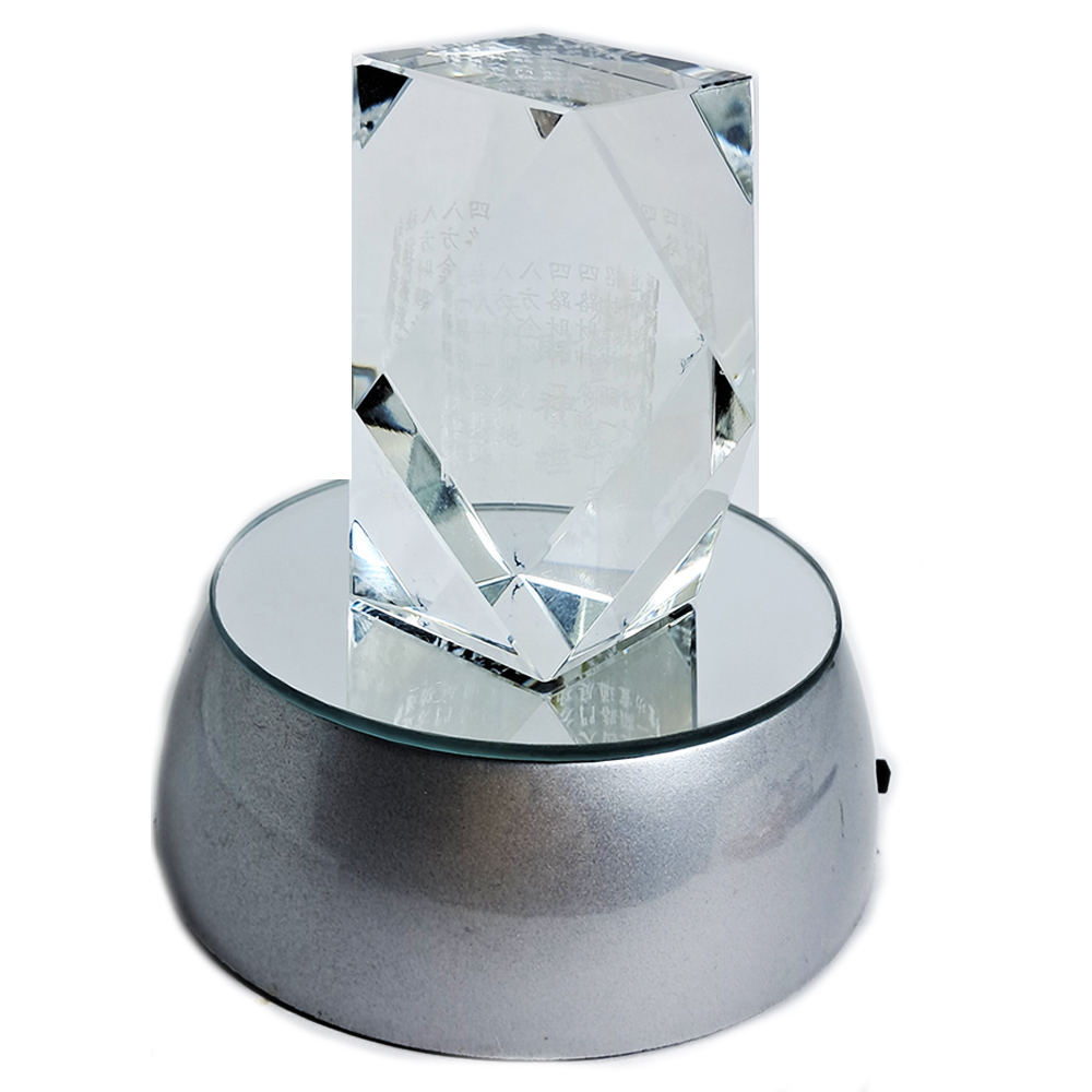 財神經 水晶柱+七彩led燈座【十方】146869