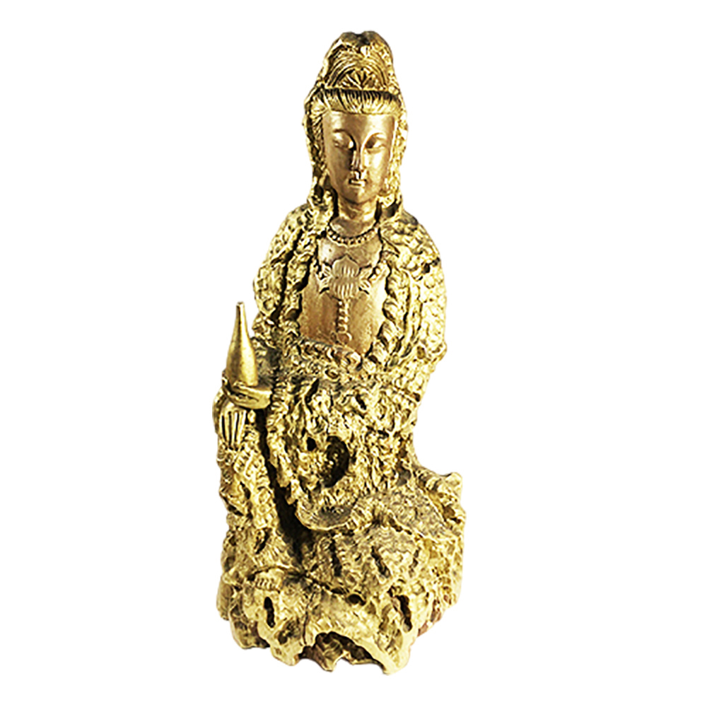 觀音菩薩  樹瘤巧雕高37公分【十方】145683