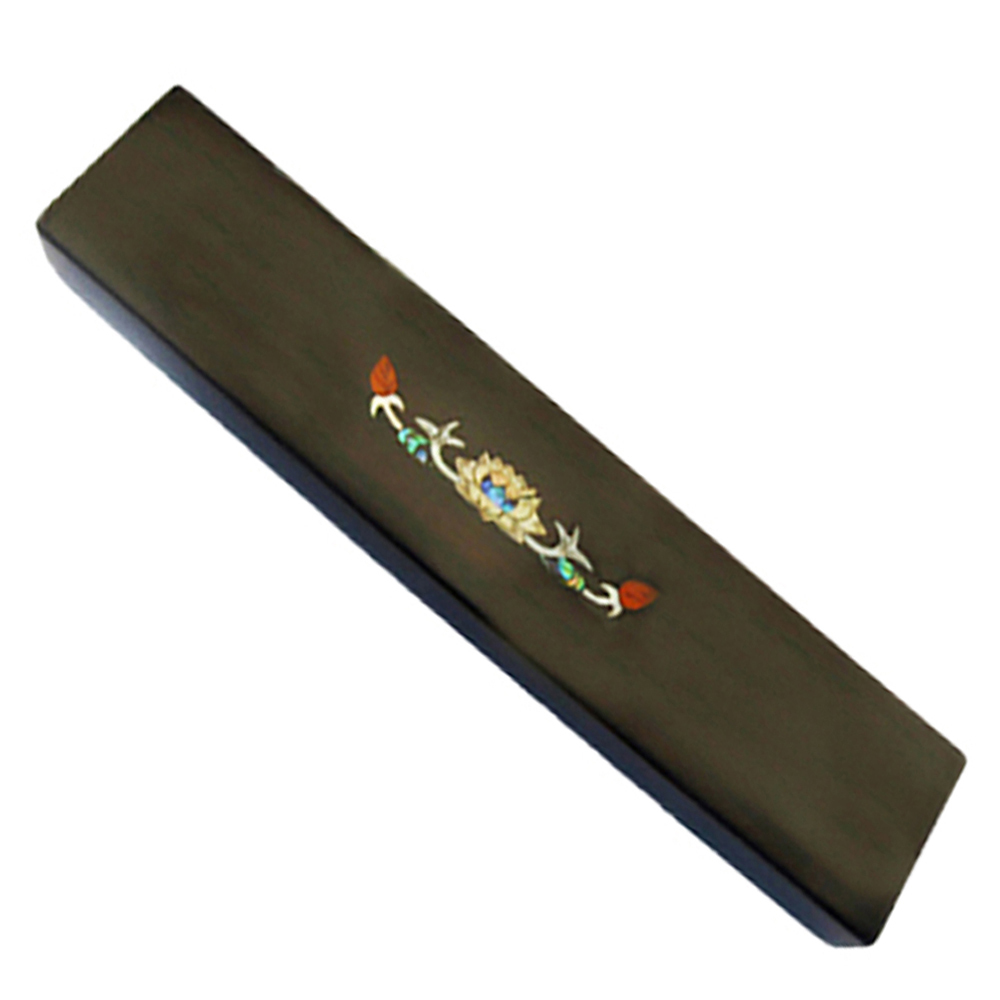 新蓮鑲貝黑檀文鎮L【十方】147220