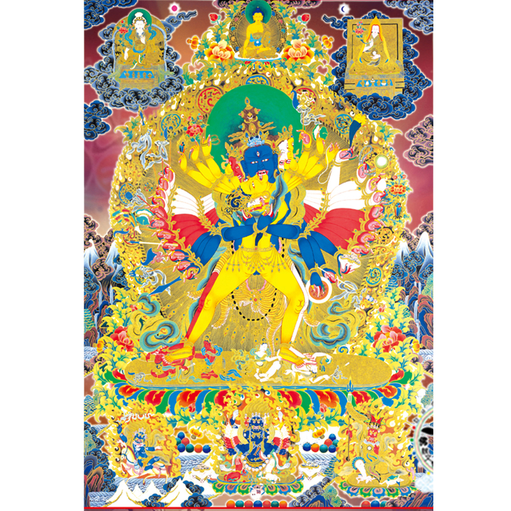 時輪金剛唐卡貼紙20*30公分【十方】【十方】147553