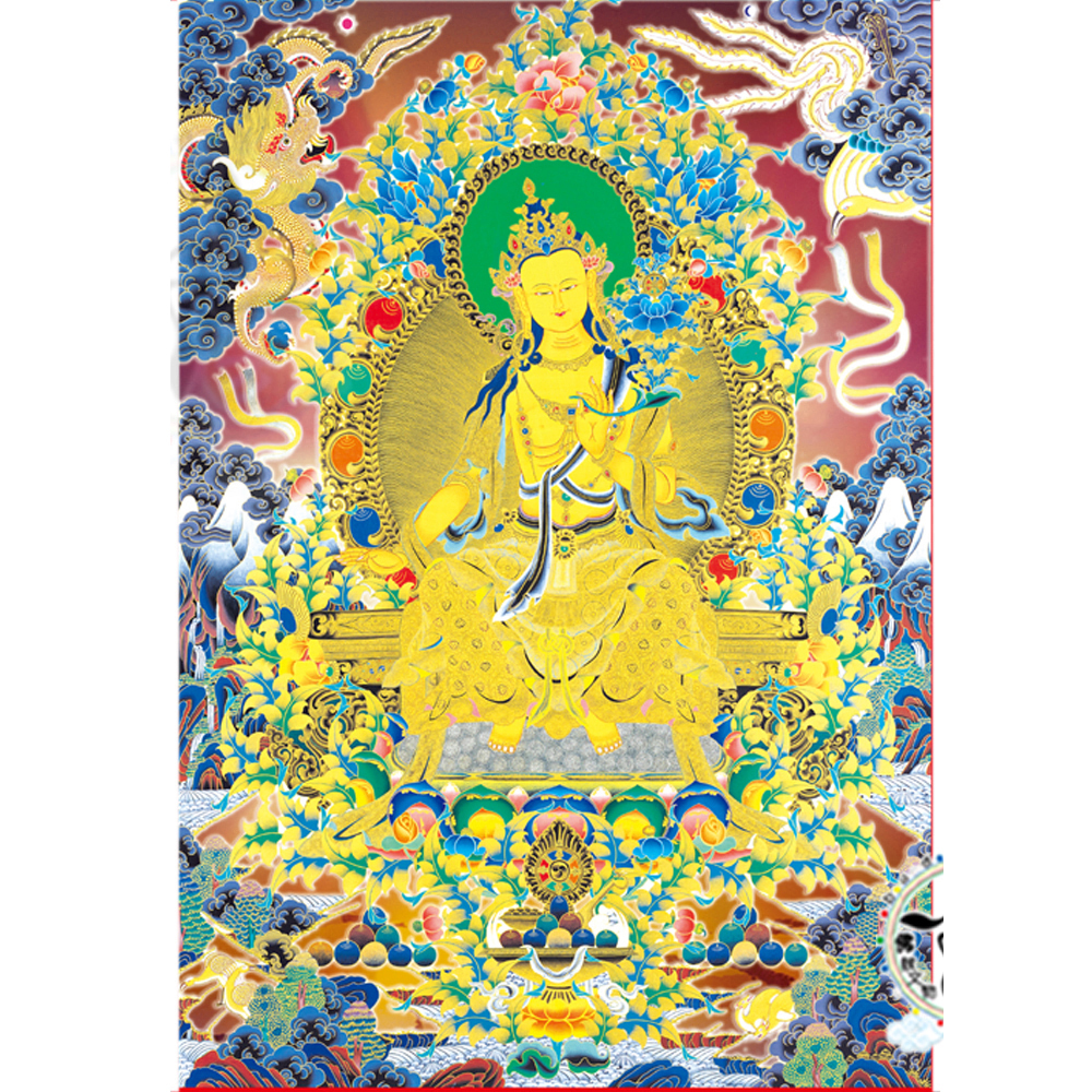 強巴佛 唐卡貼紙20*30公分【十方】【十方】147551