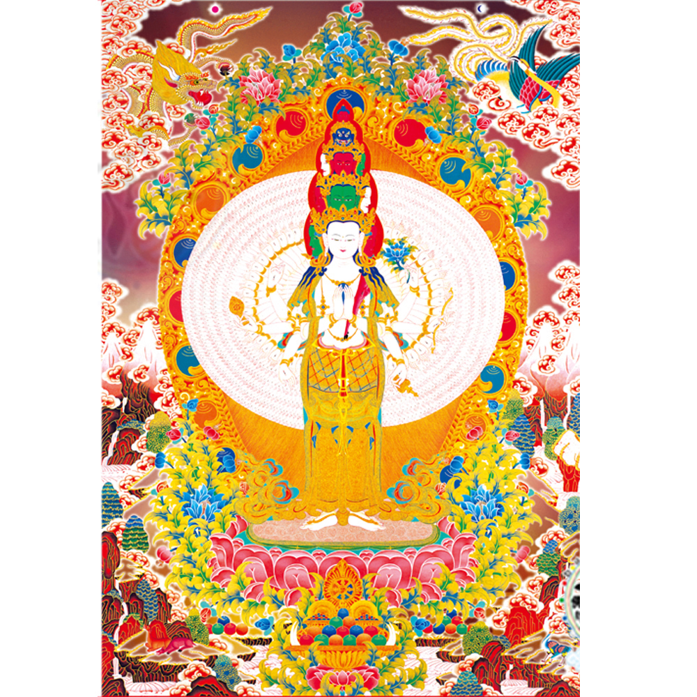 千手觀音 十一面觀音 貼紙20*30公分【十方】【十方】147556