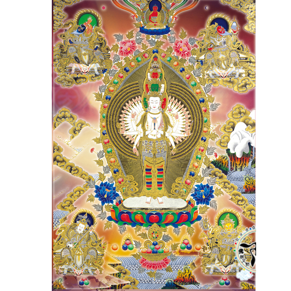 千手觀音 十一面觀音 貼紙20*30公分【十方】【十方】147557