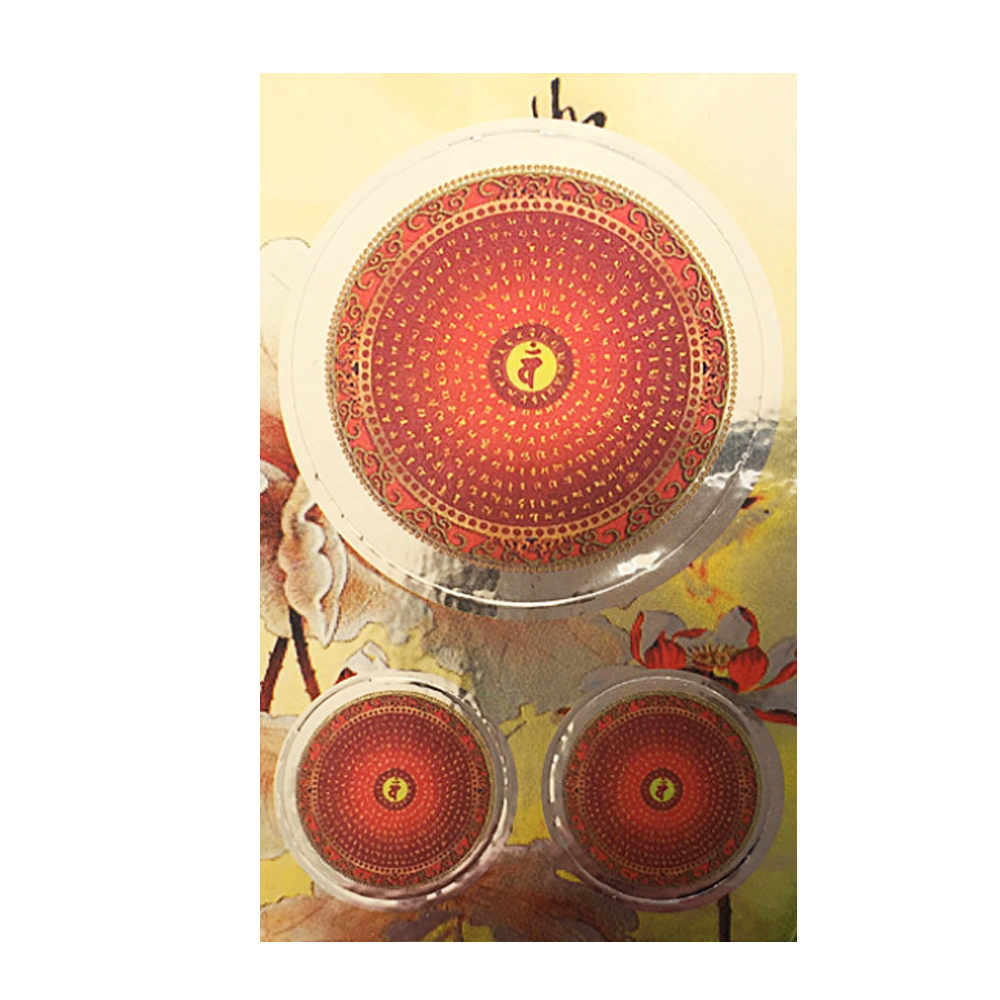 佛頂尊勝陀羅尼銀箔彩印pvc貼紙5*8公分【十方】149889