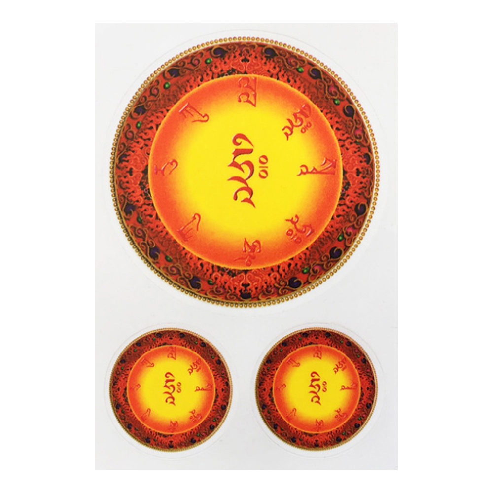 作明佛母心咒 彩印pvc透明貼紙【十方】149891