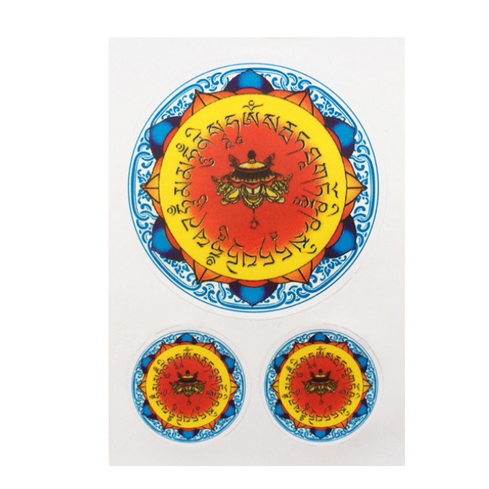 大白傘蓋佛母心咒 彩印pvc透明貼紙【十方】149894