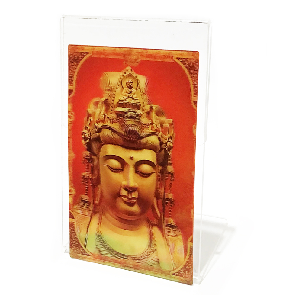 平安吉祥觀音 3D佛卡附壓克力座【十方】151186