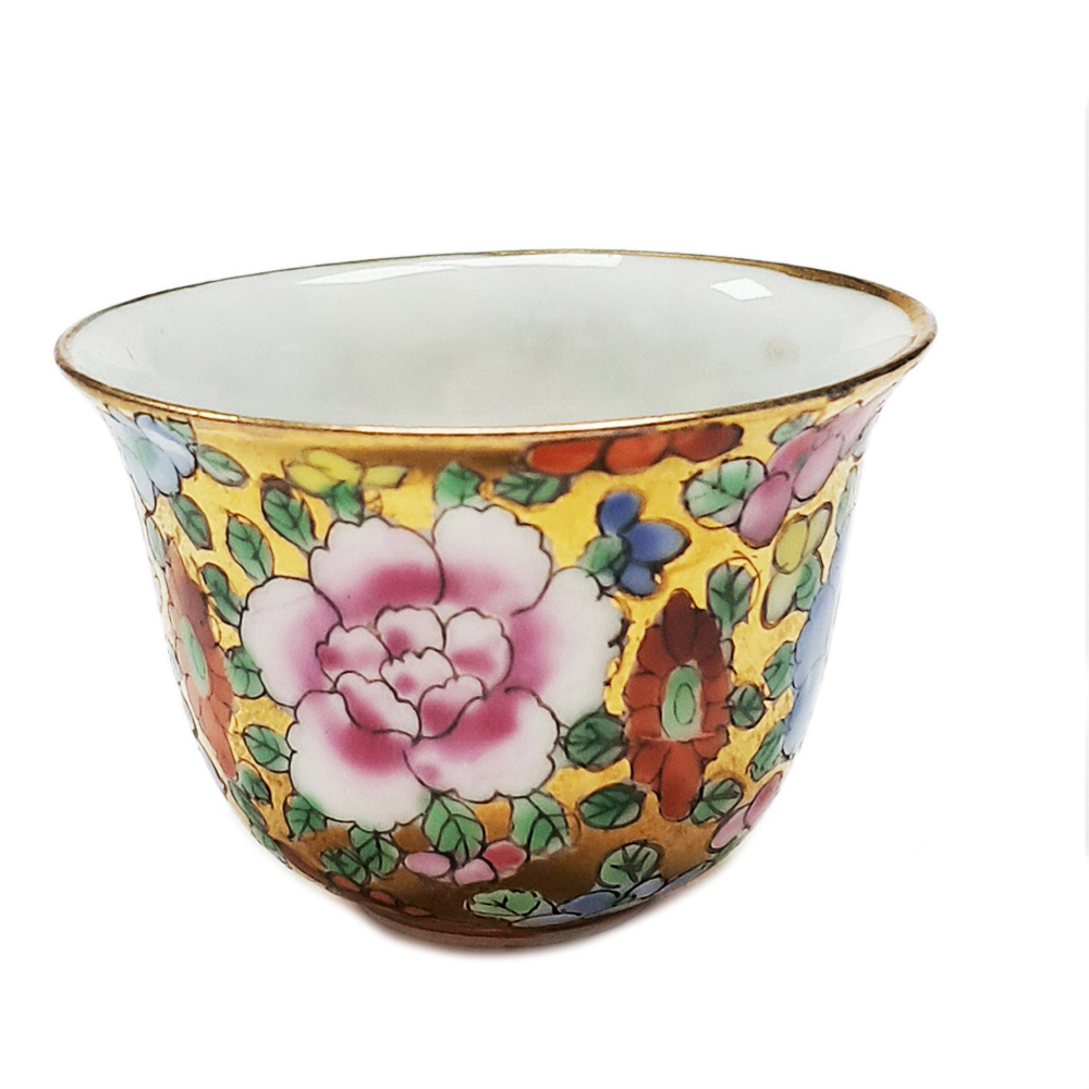 富貴花金瓷杯【十方】151623