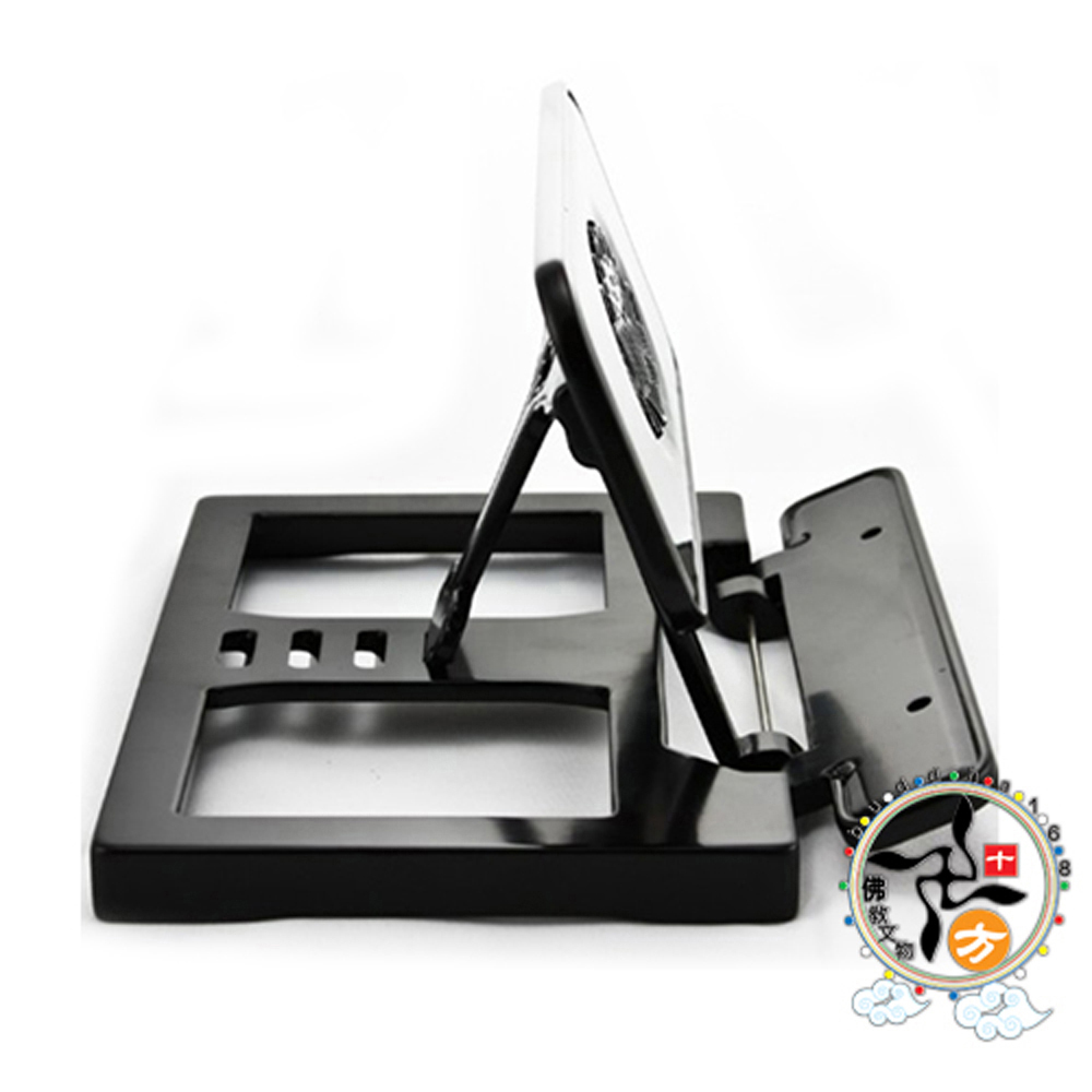 黑檀蓮花經書架{刻蓮}【十方】111478