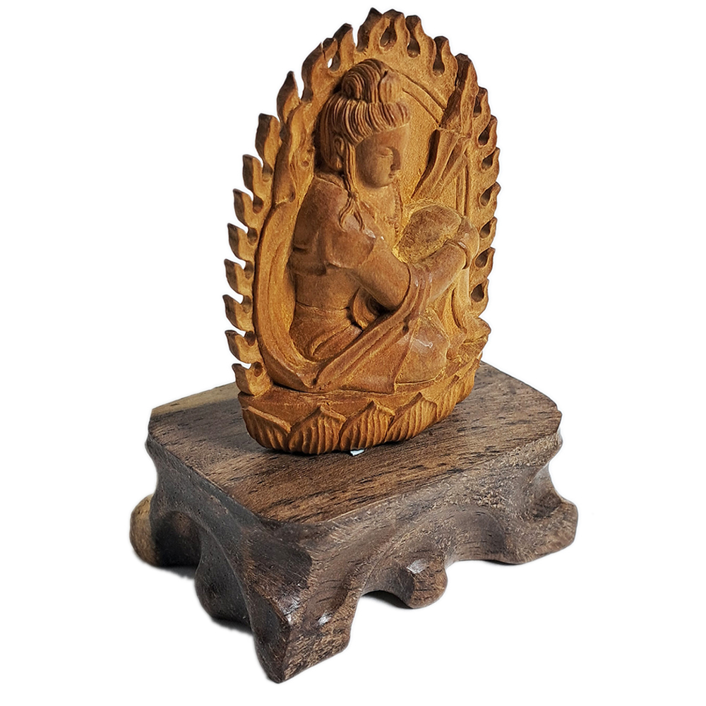 觀音菩薩{老山檀}木雕精品6公分【十方】120275