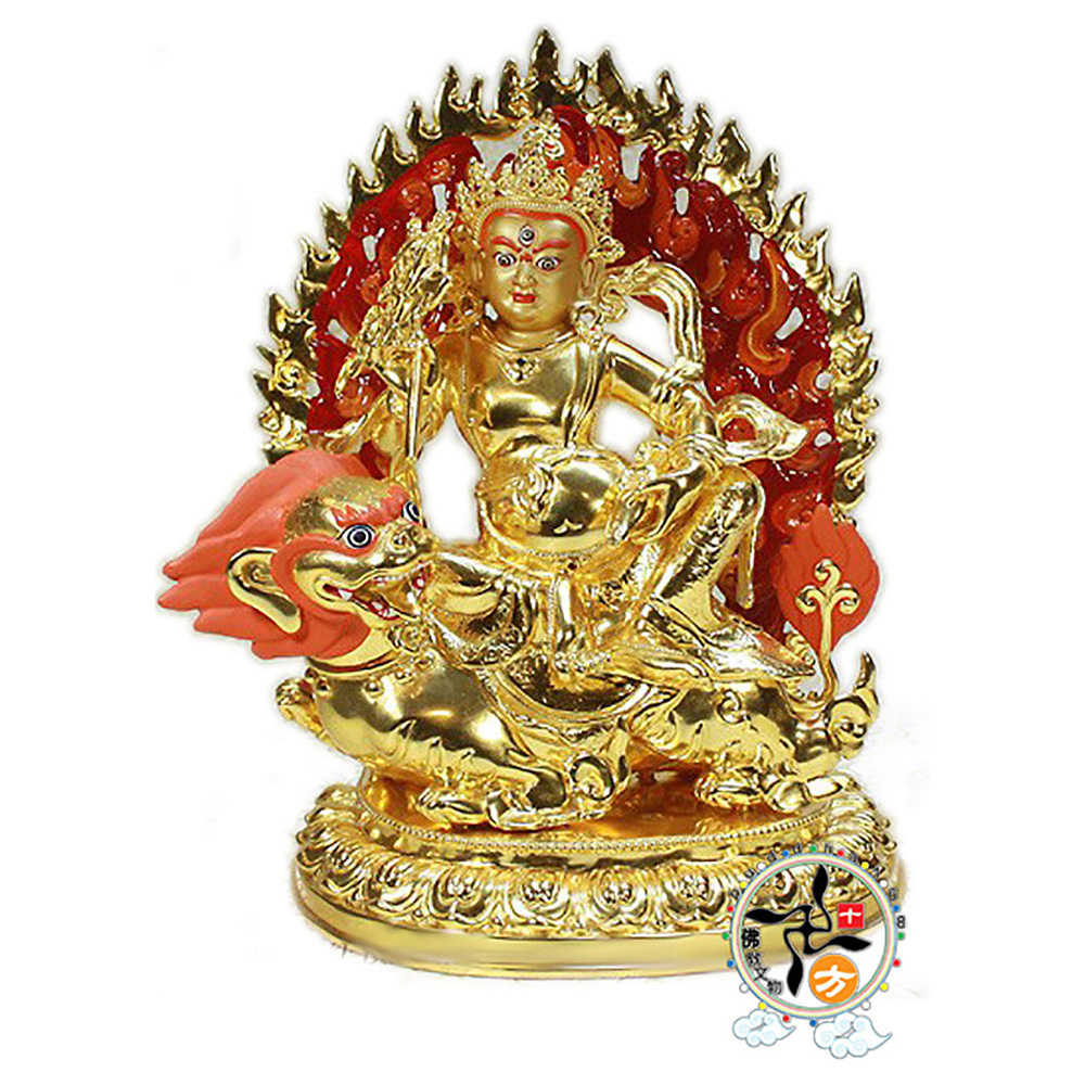 財寶天王{銅按金}34公分【十方】121015