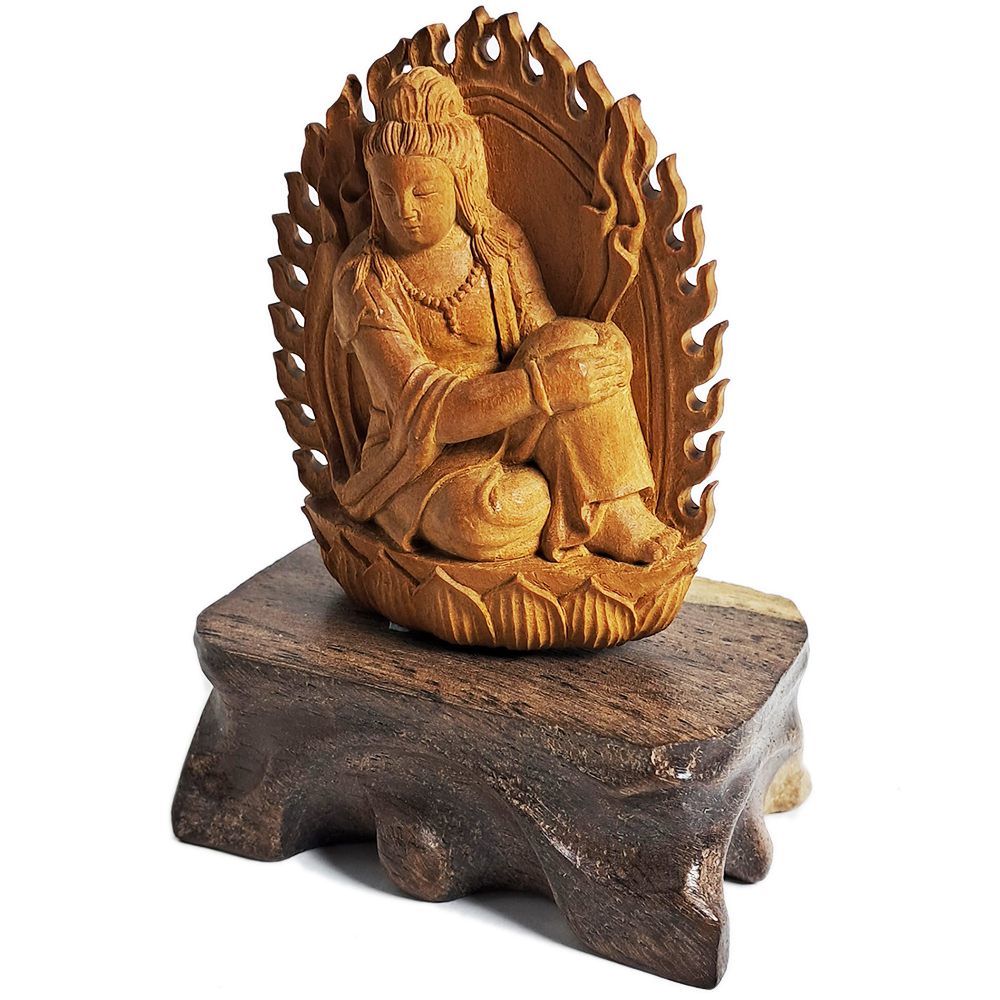 觀音菩薩{老山檀}木雕精品6公分【十方】120275